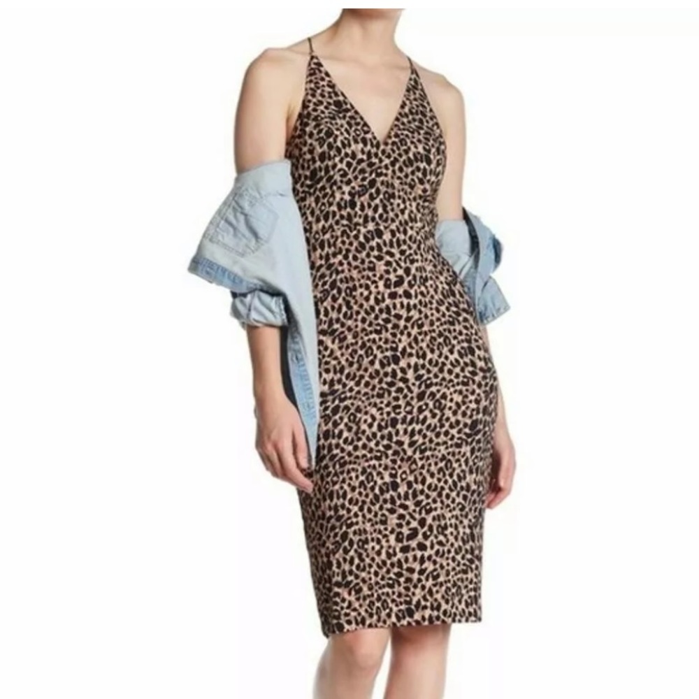 Top shop leopard print dress size eur 36 US 4